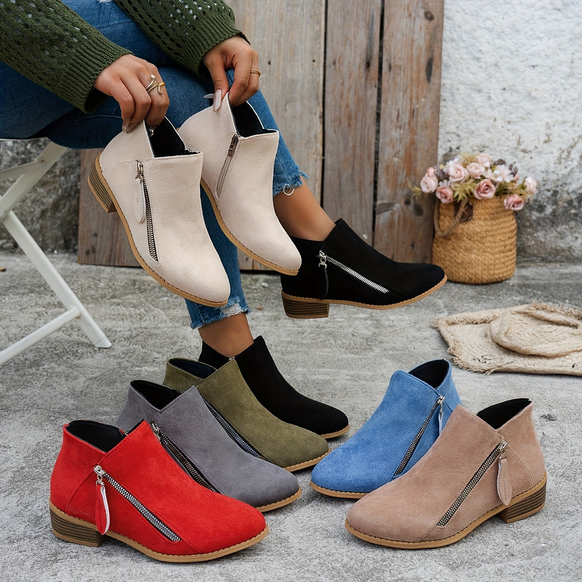 Bianca | Everyday Side-Zip Ankle Boots Image