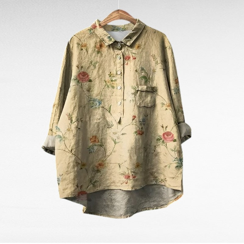 Kristin | Classic Floral Long Sleeve Blouse Image