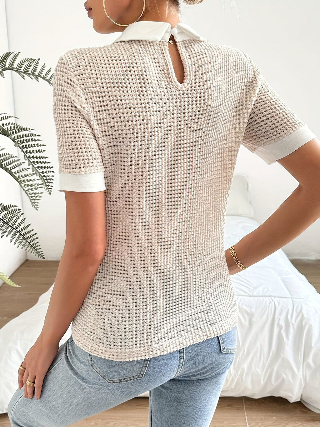Daphne | Collared Slim-Fit Top