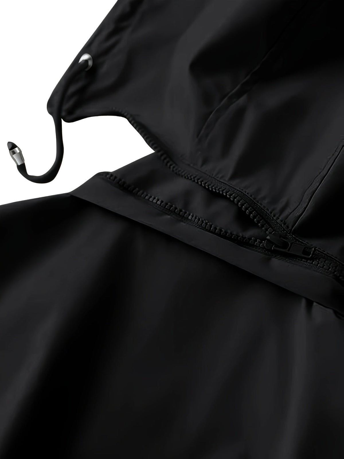 Joyce | Hooded Drawstring Rain Jacket