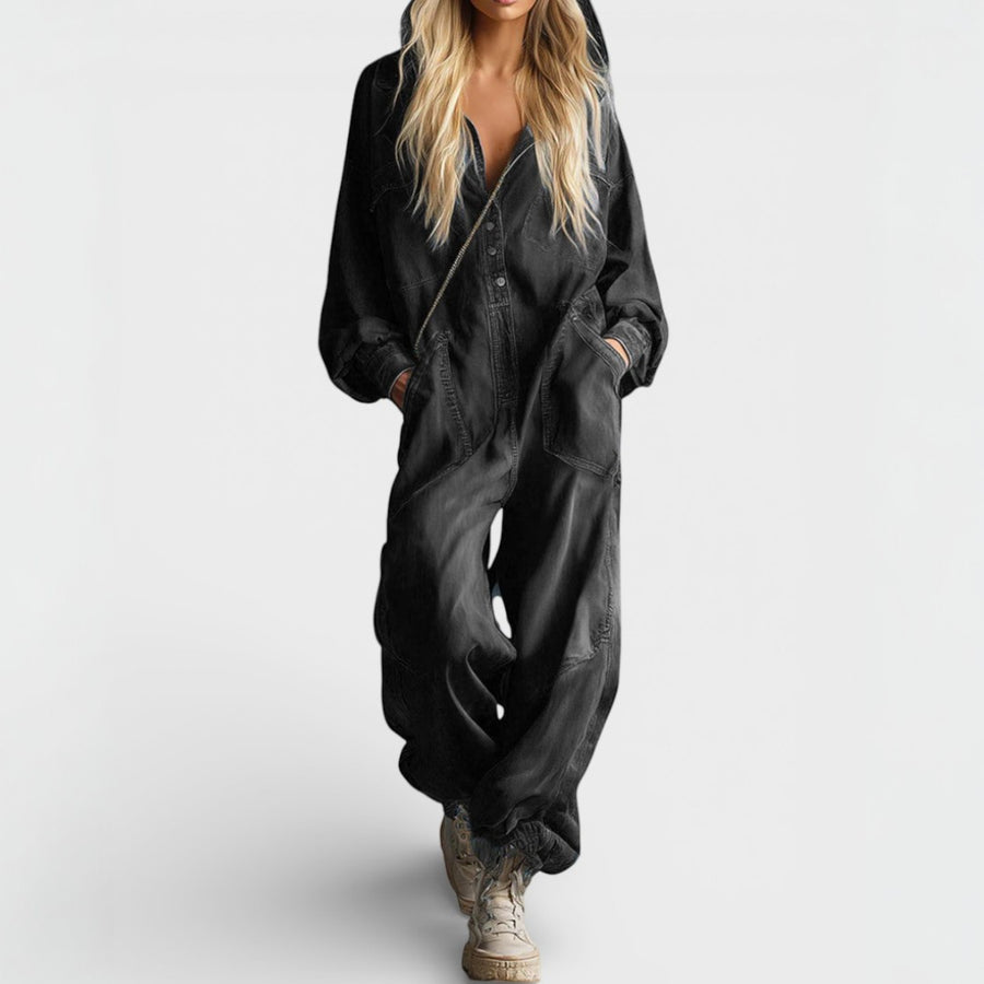 Sierra | Long-Sleeve Hoodie Jumpsuit Image