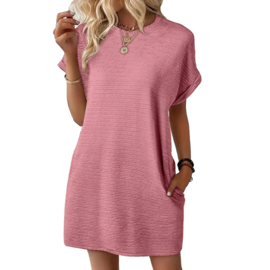 Ivanna | Casual Round Neck Summer Dress Image
