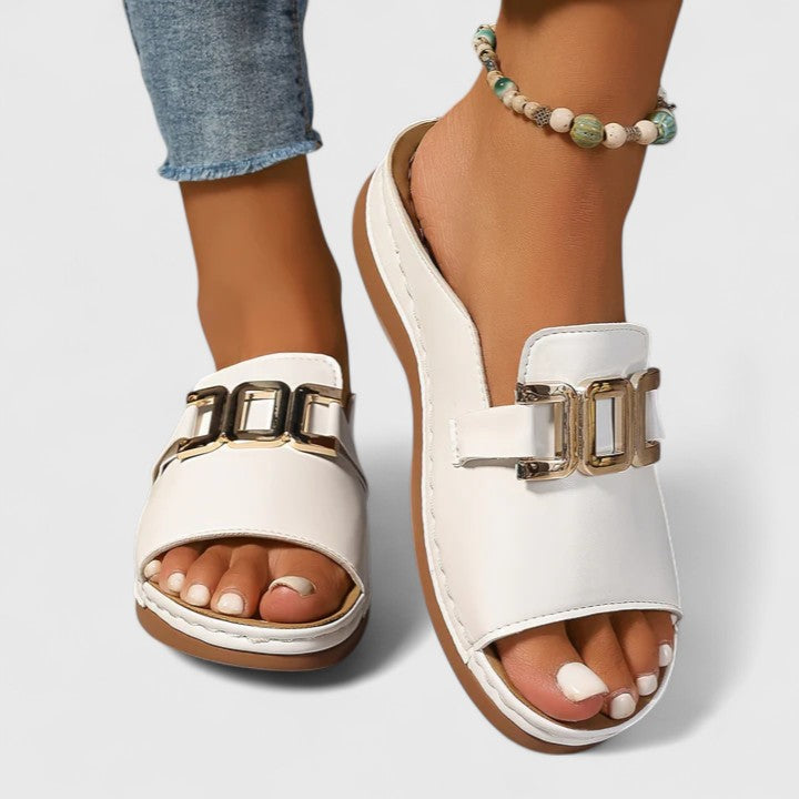 Sienna | Comfortable Orthopedic Buckle Sandal Image