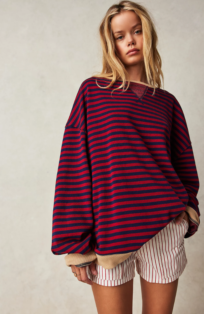 Paula | Striped Round-Neck Pullover Image
