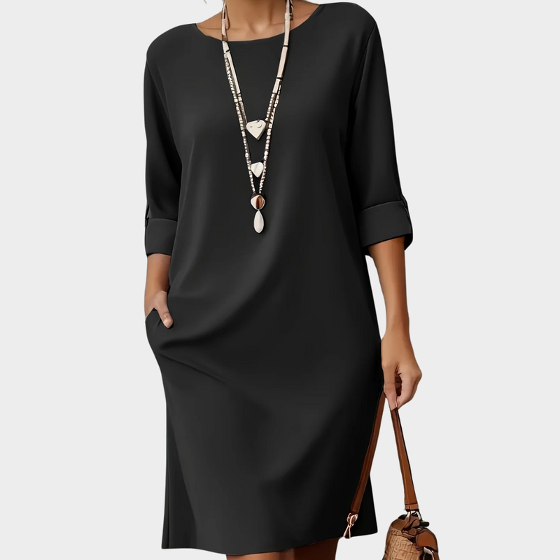 Emily | Comfortable Round Neck Dress Image