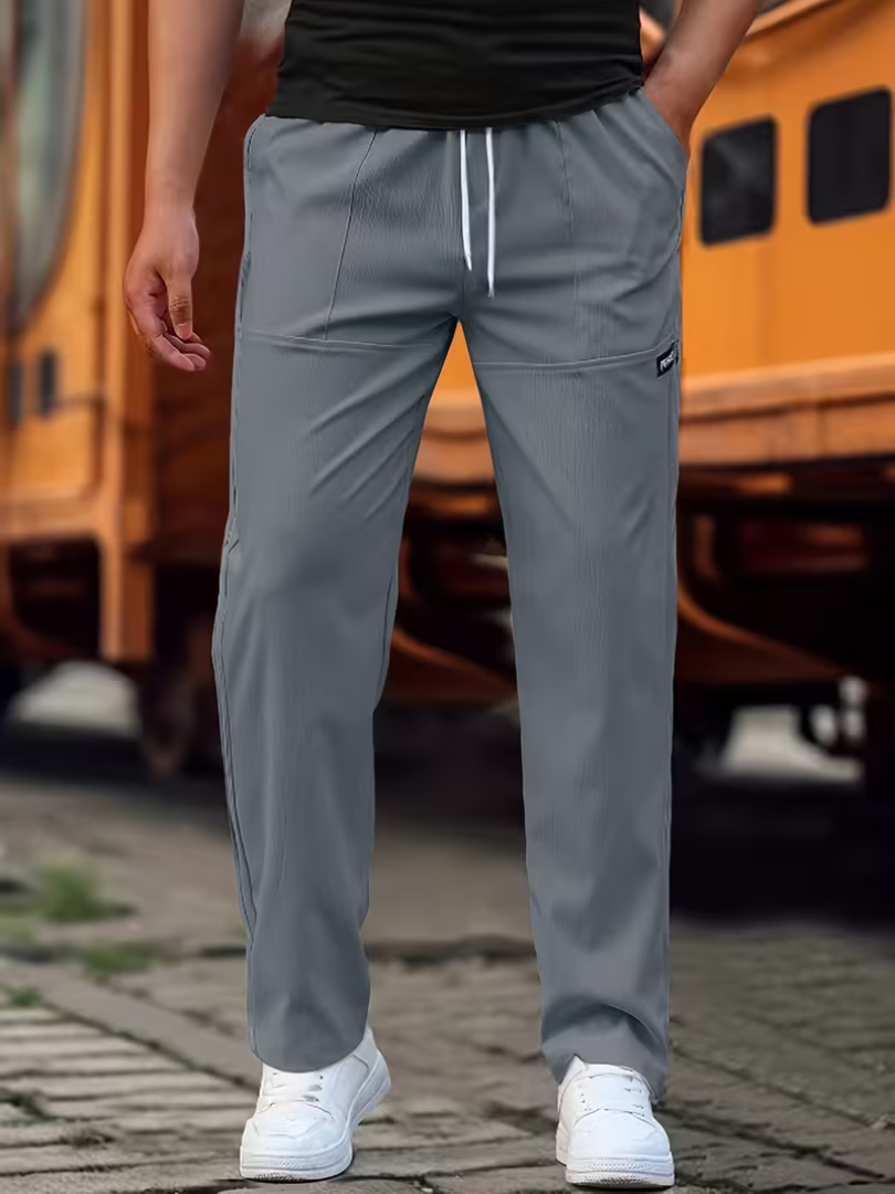 Ryan | Casual Lightweight Straight-Leg Pants Image