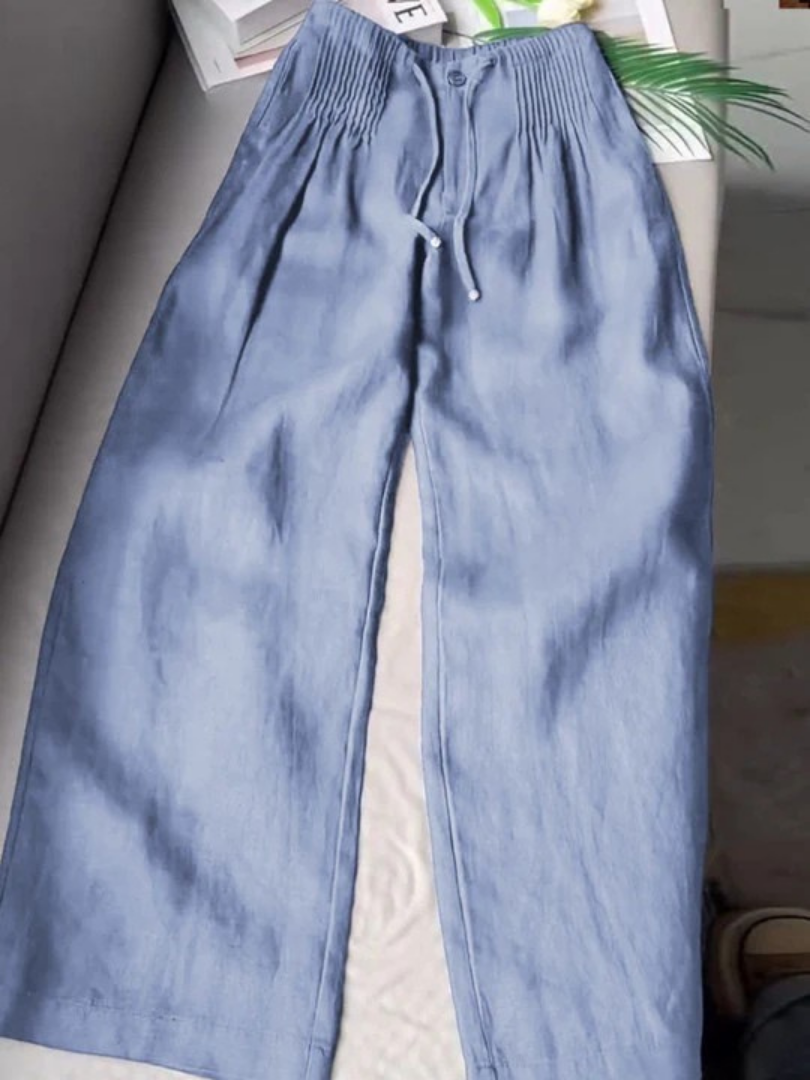 Camilla | Elegant Wide Leg Lace Pants Image