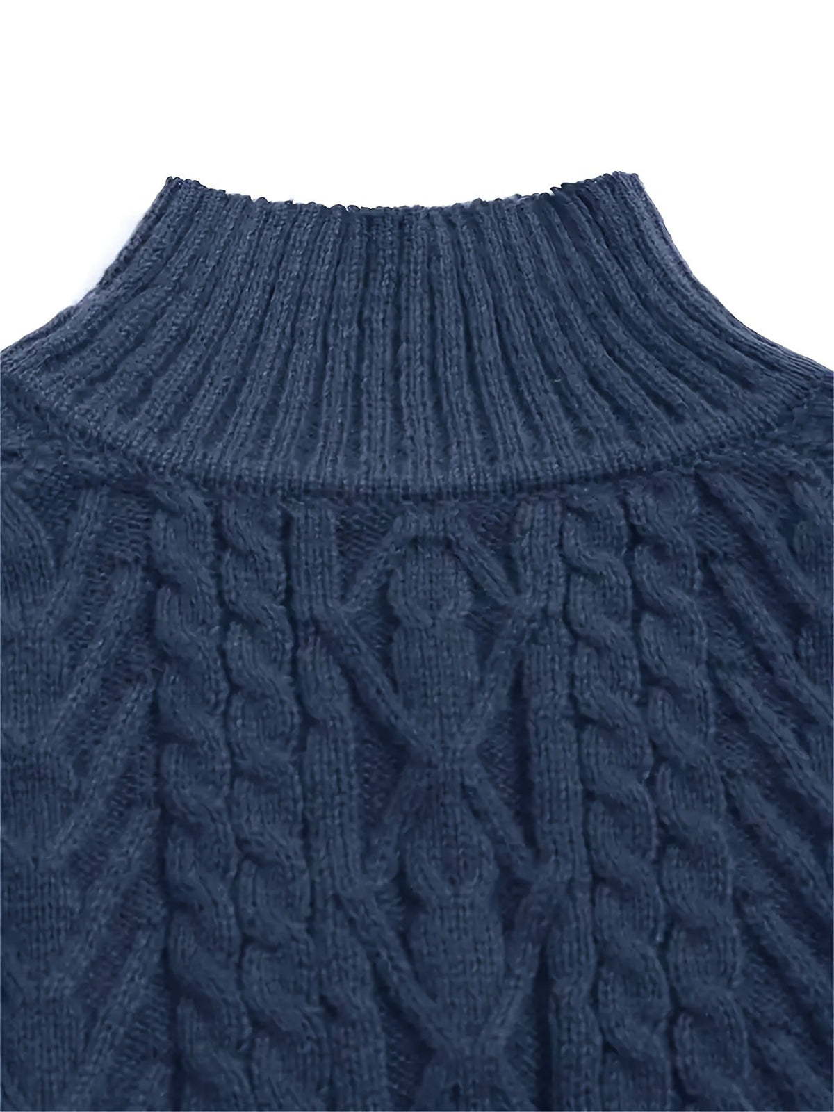Eloise | Textured Half-Collar Sweater Image