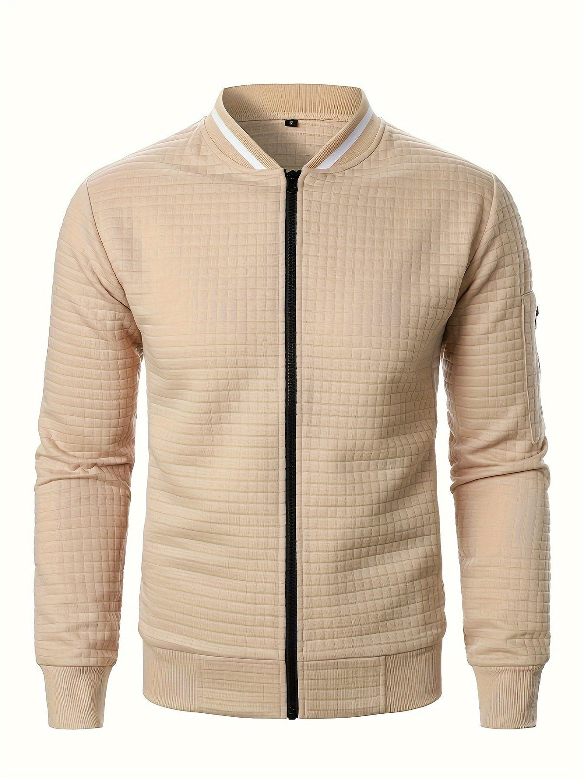Raymond | Textured Zip-Up Bomber Jacket Image