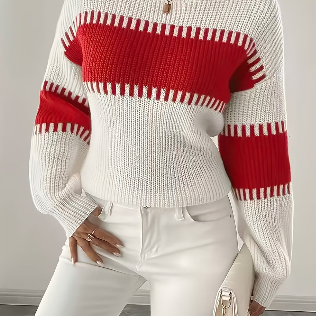 Adelaide | Colour-Block Striped Sweater