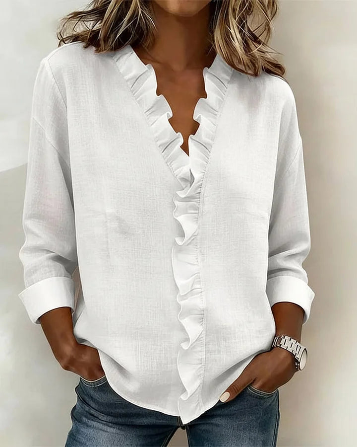 Chloe | Lightweight V-Neck Blouse Image