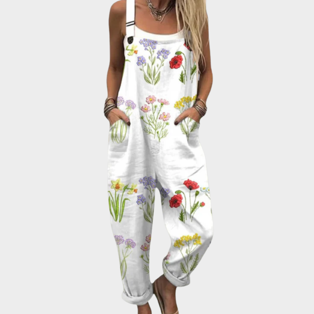 Dolores | Elegant Pocket Floral Jumpsuit Image