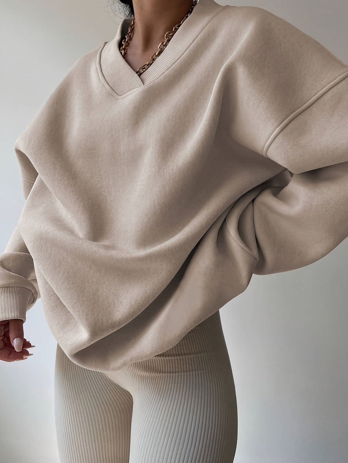 Hazel | Relaxed Half-Zip Sweatshirt Image