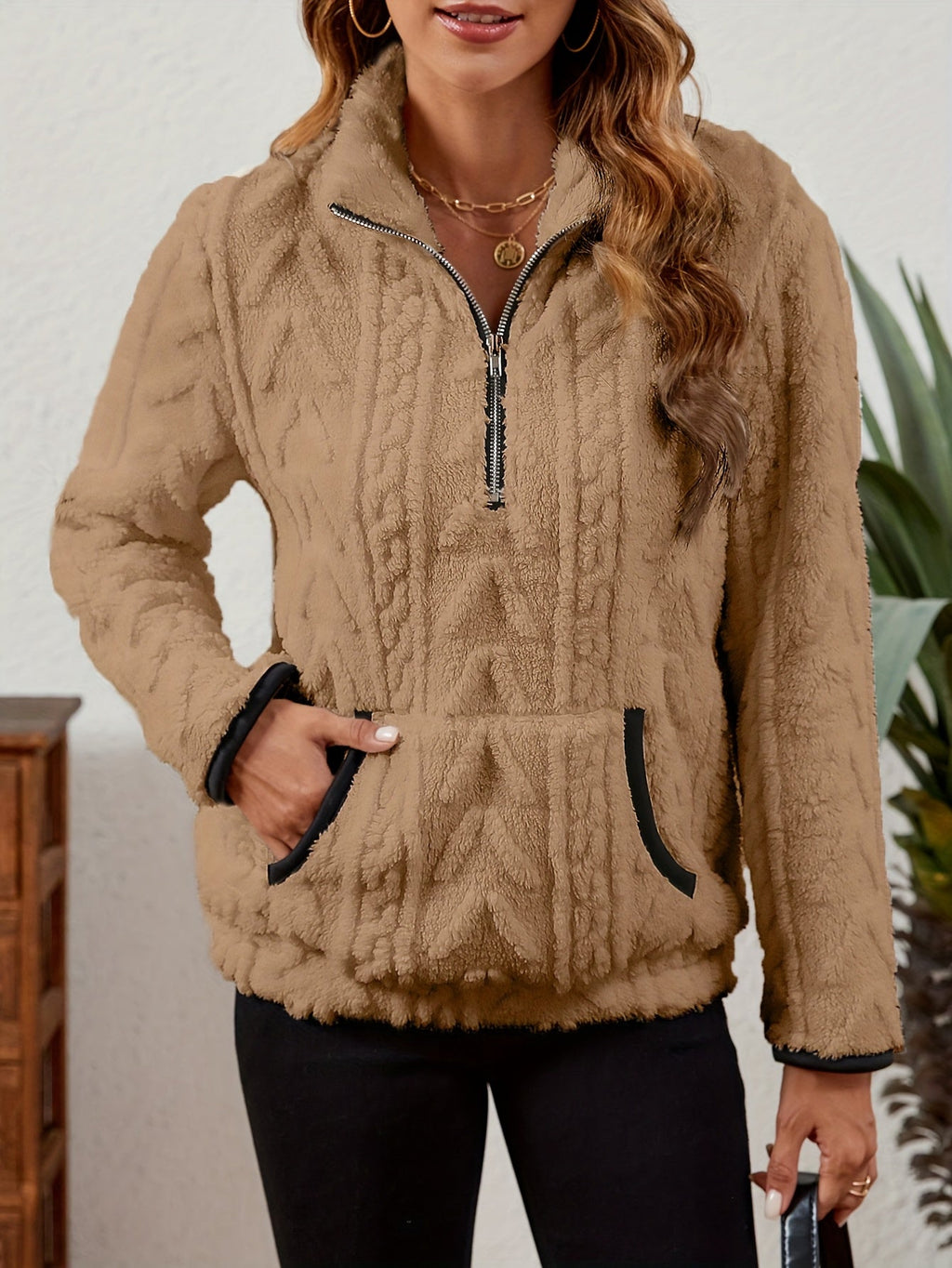 Delilah | Cozy Half-Zip Pullover
