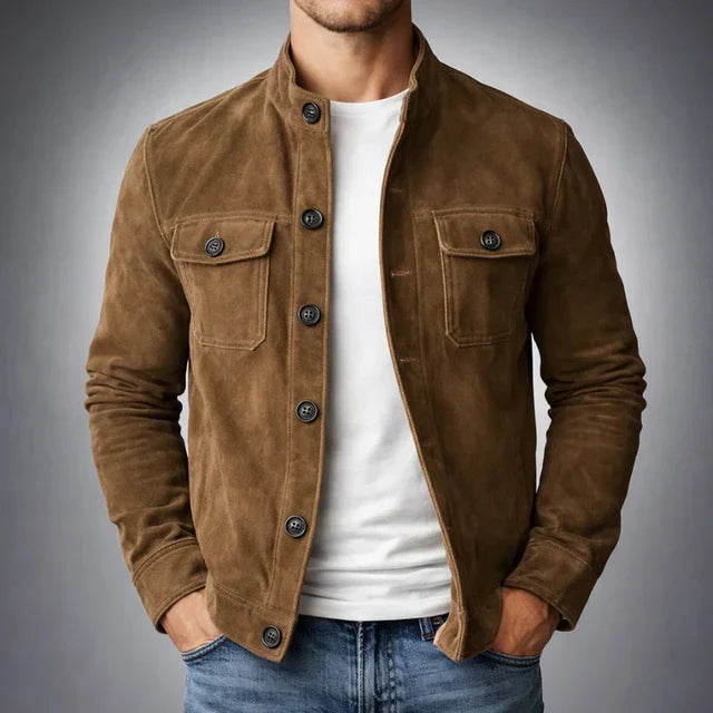 Jacob | Classic Pocket Suede Jacket Image