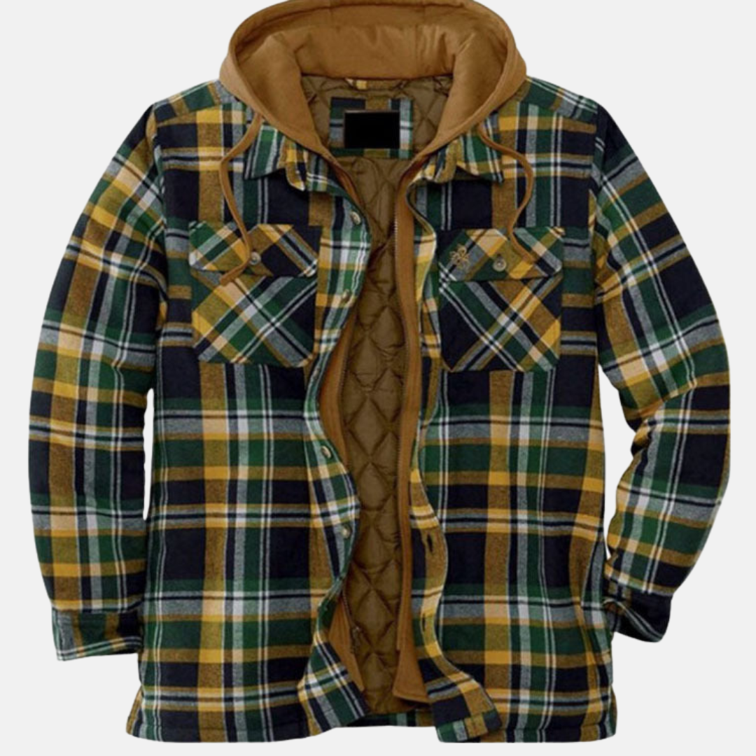 Rhett | Rugged Hooded Plaid Jacket Image