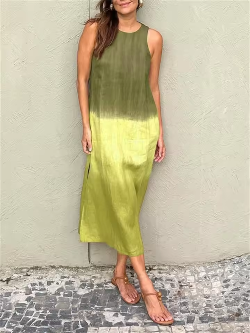 Katie | Sleeveless Round Neck Summer Dress Image