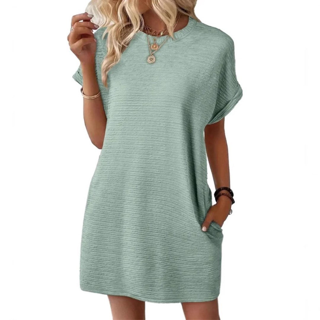 Ivanna | Casual Round Neck Summer Dress Image