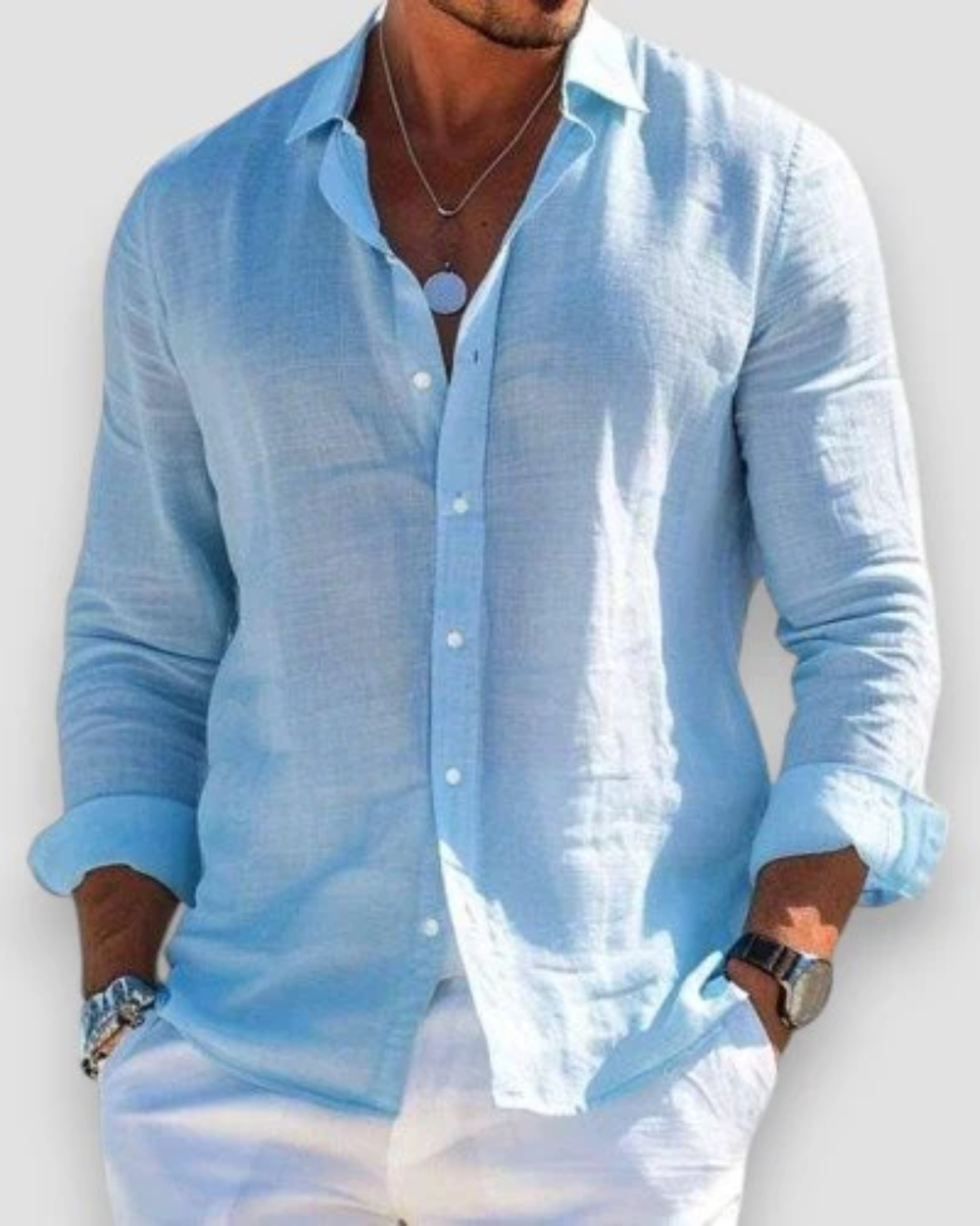 Connor | Casual Summer Long Sleeve Shirt Image