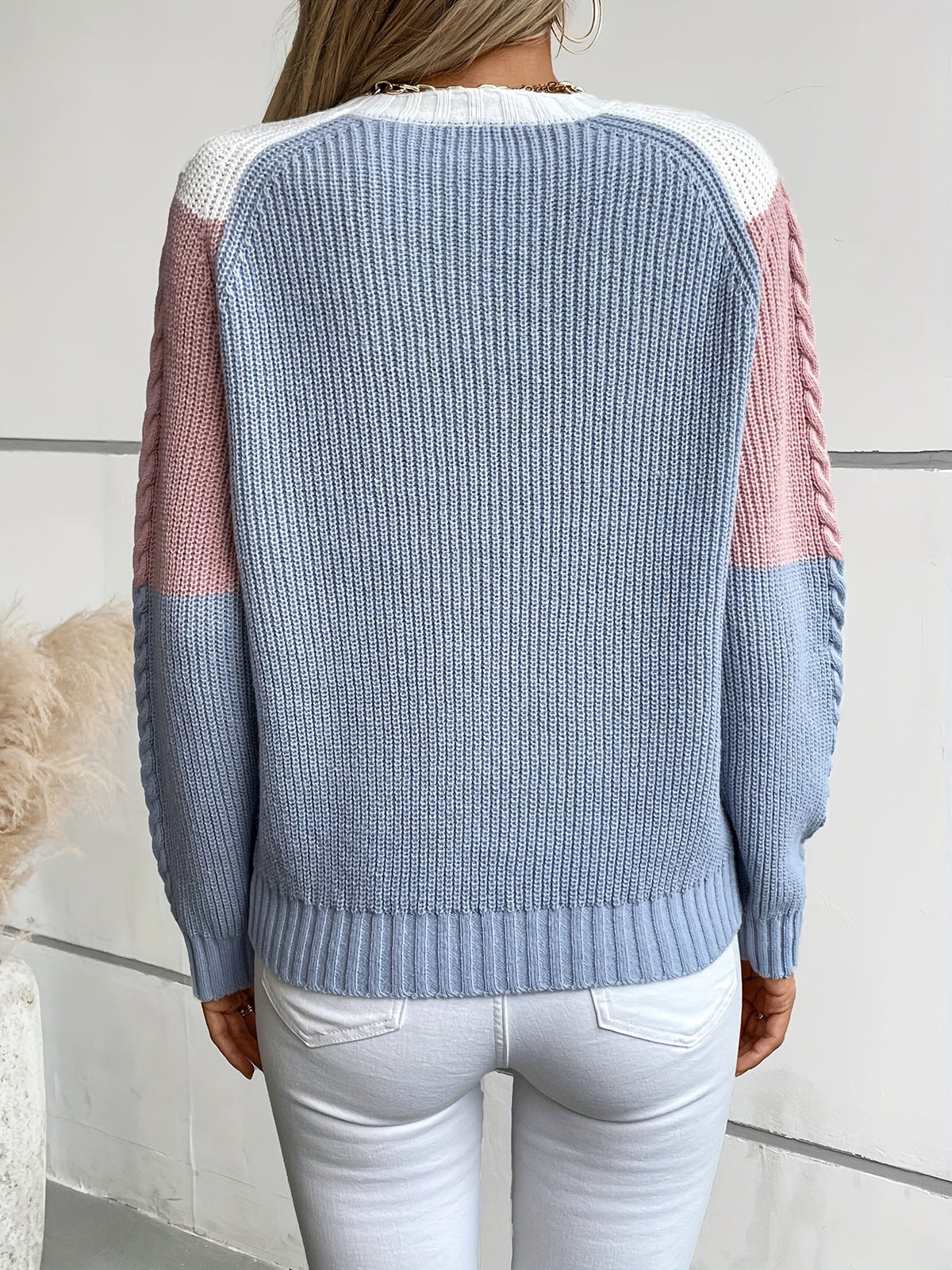 Matilda | Colorblock Knit Sweater Image