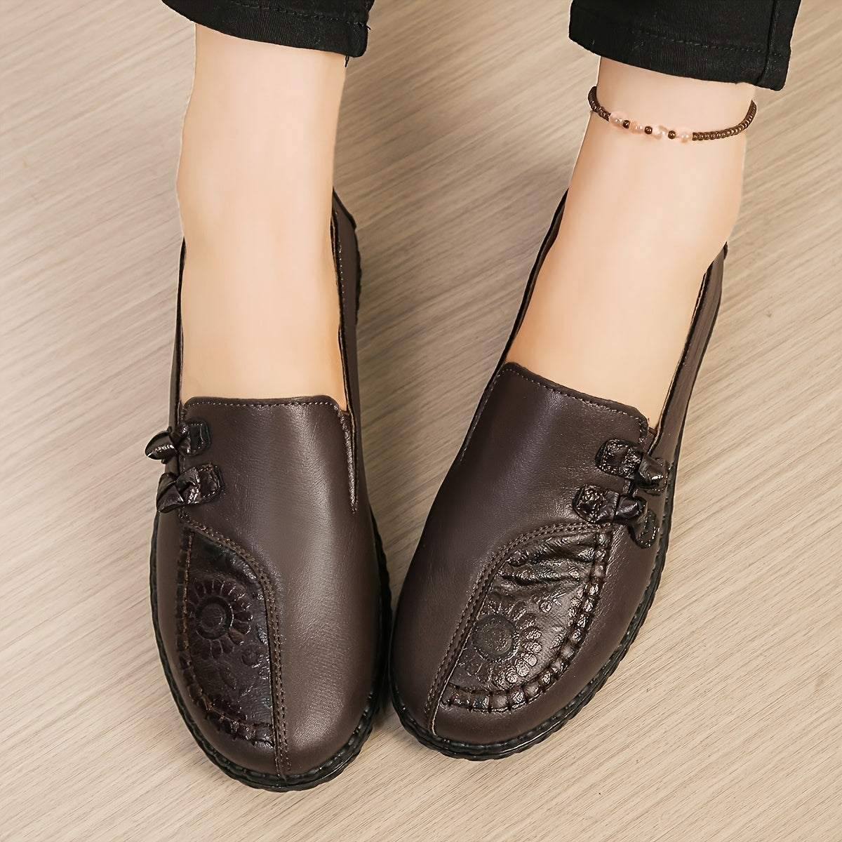 Geraldine | Cushioned Slip-On Loafers Image