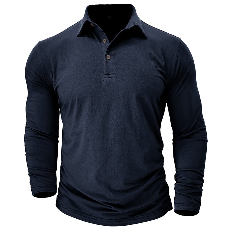 Travis Owen | Stylish Premium Long-Sleeve Polo Image