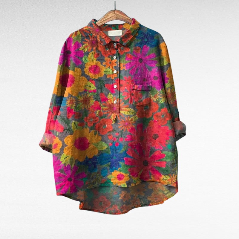 Erika | Casual Vintage Collar Blouse Image