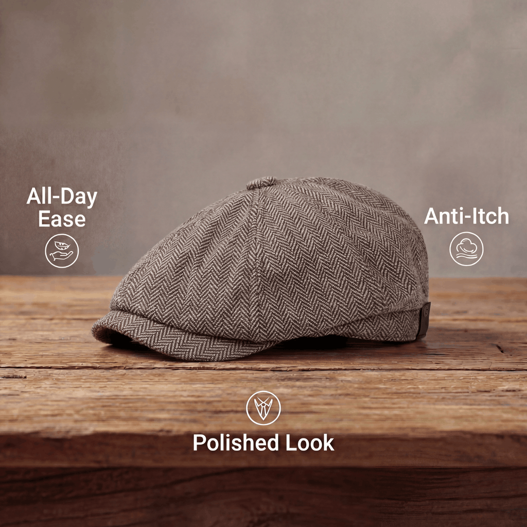 Manuel | Vintage Herringbone Everyday Cap