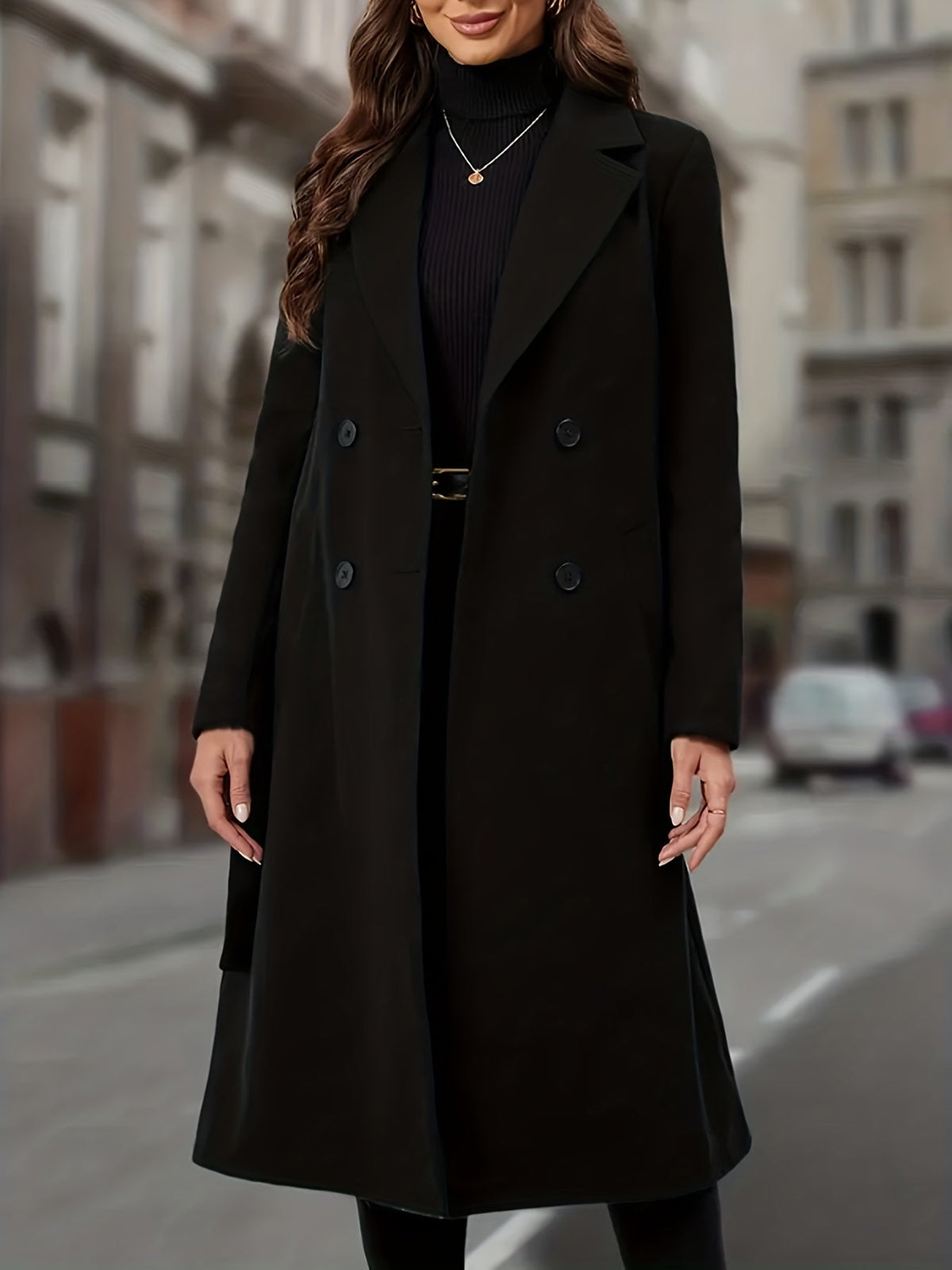 Aurelia | Double-Breasted Long Coat Image