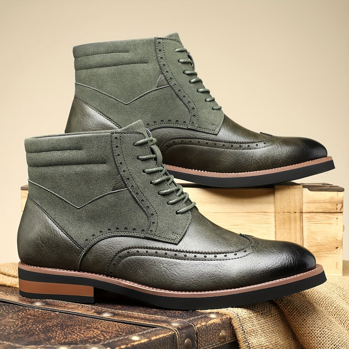 Roland | Classic Wingtip Ankle Boots Image