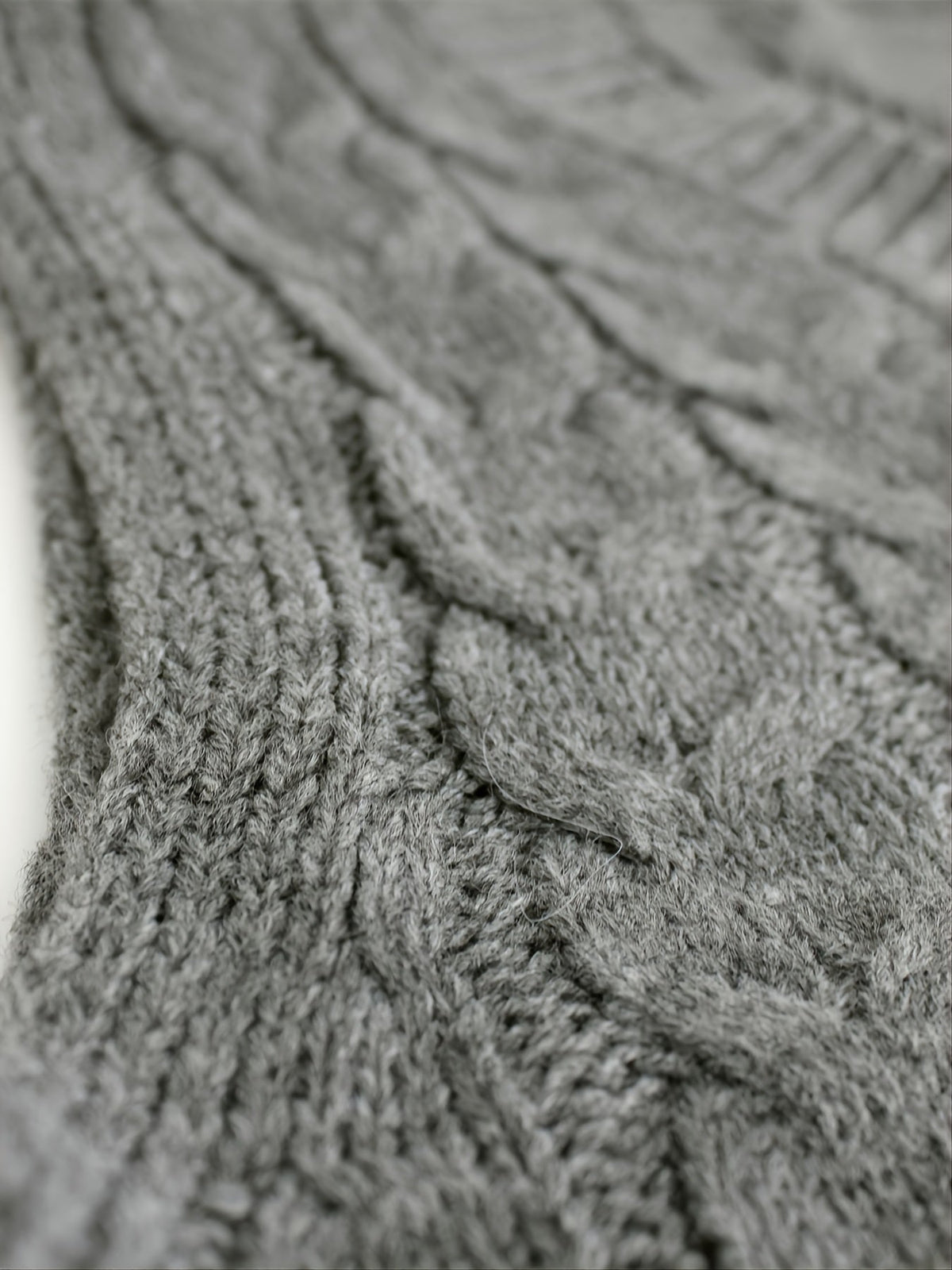 Cora | Cozy Cable-Knit V-Neck Sweater Vest Image