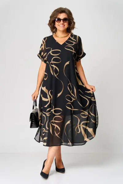 Emillia | Cozy Short Sleeve Dress Image