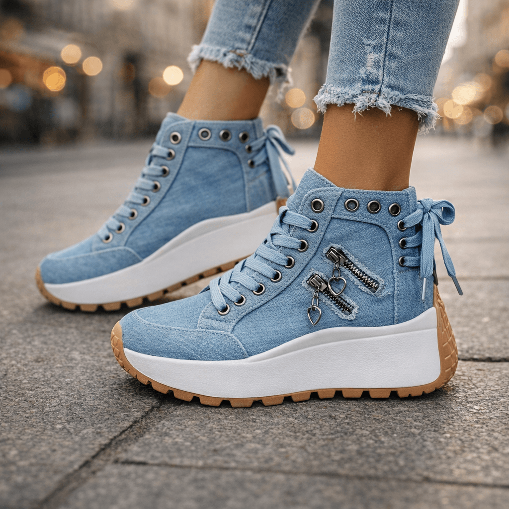 Saylor | Premium High Cut Lace Shoes Image