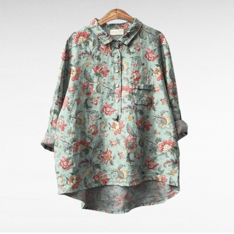 Leslie | Stylish Multicolor Floral Blouse Image