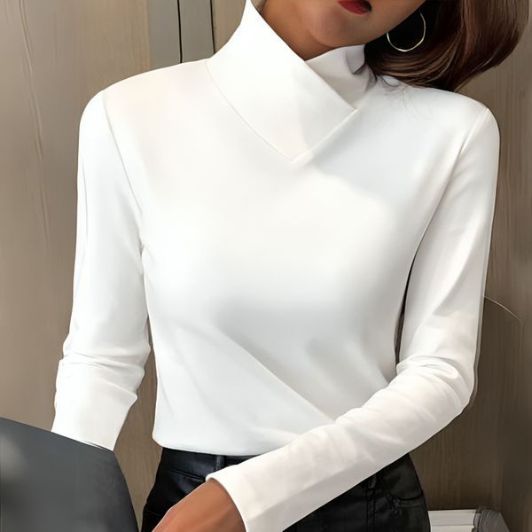 Isabelle | Sculpted Soft-Touch Turtleneck Image