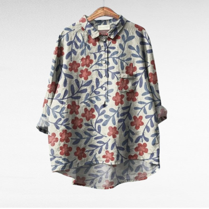 Leslie | Stylish Multicolor Floral Blouse Image