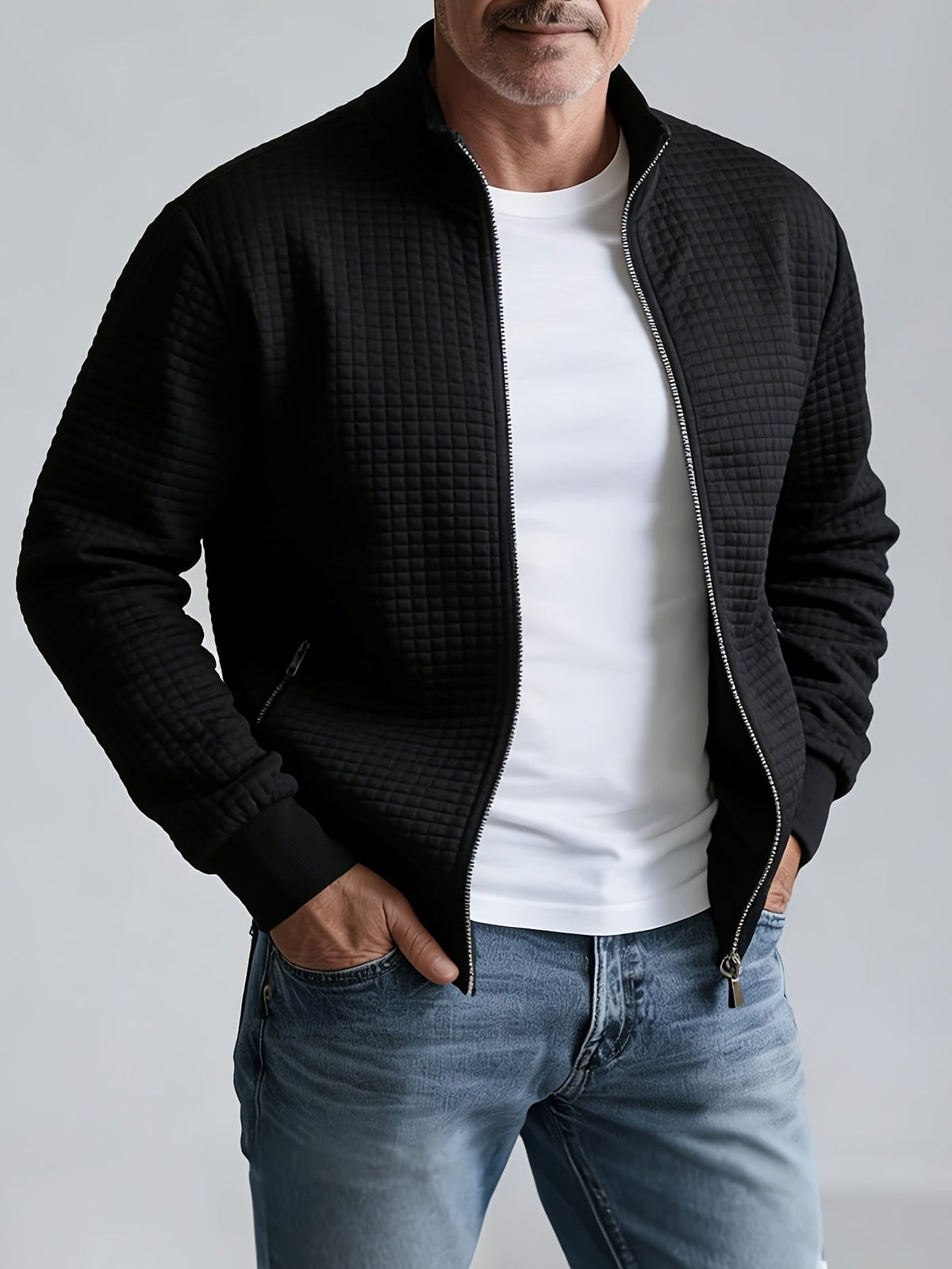 Sullivan | Textured Stand-Collar Jacket Image