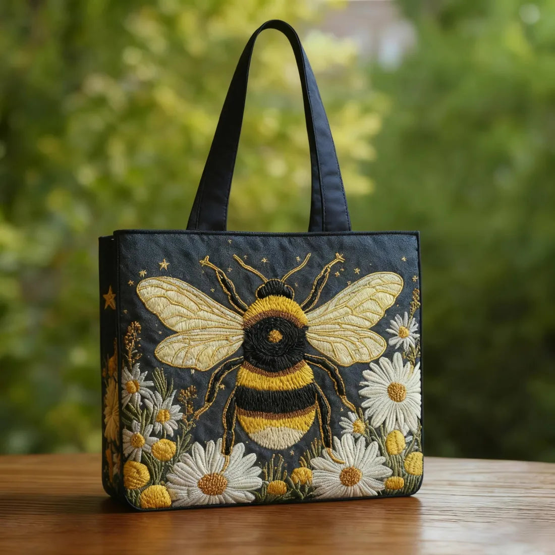 Cynthia | Stylish Bee Art Tote Bag Image