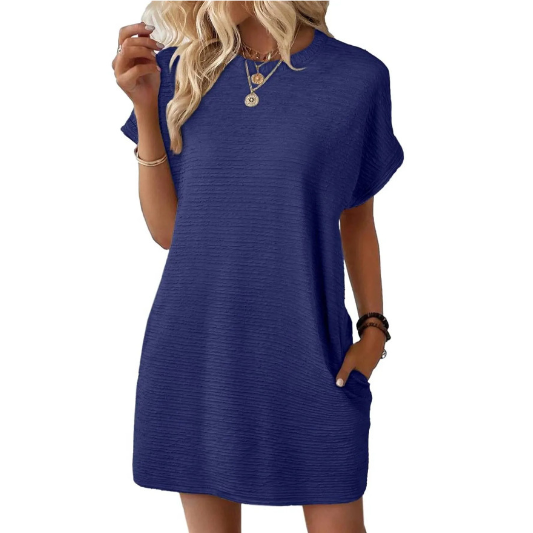 Ivanna | Casual Round Neck Summer Dress Image