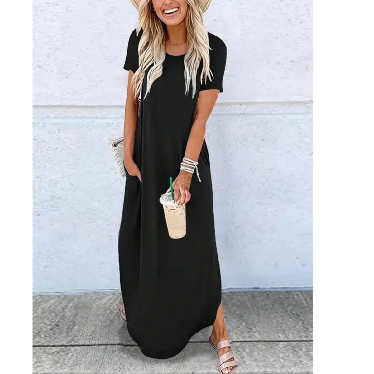 Kaylee | Casual Summer Round Neck Maxi Dress Image