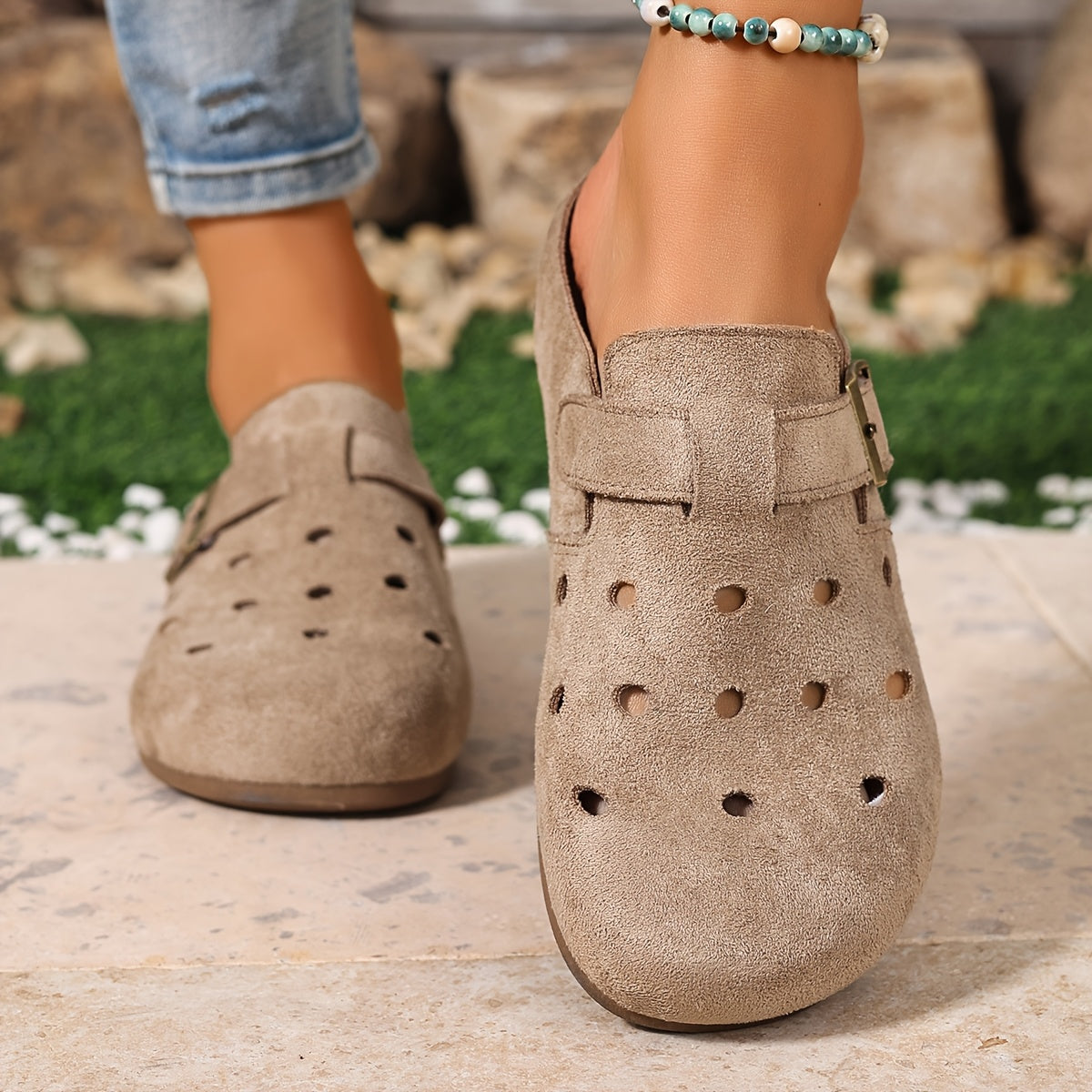 Marion | Buckle-Detail Slip-On Clogs Image