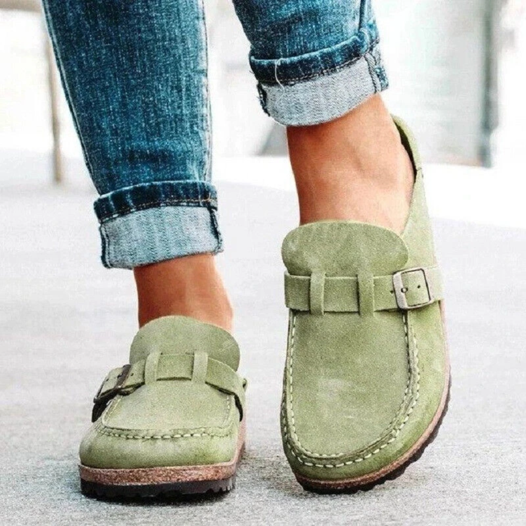 Lauren | Low Heel Buckle Loafers Image
