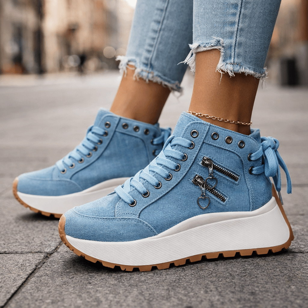 Saylor | Premium High Cut Lace Shoes Image