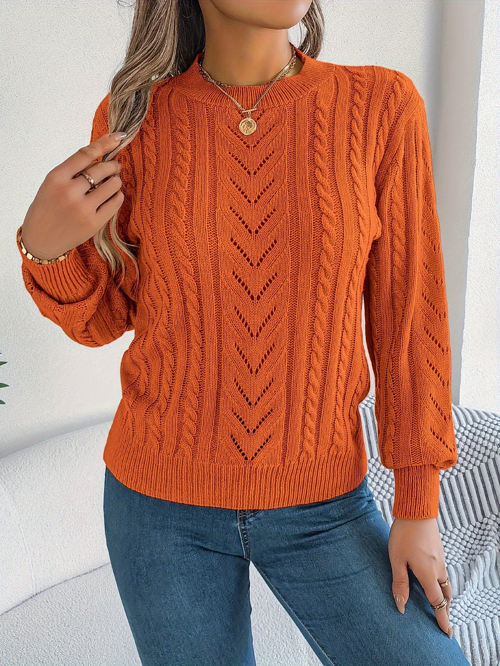 Blythe | Cable-Knit Textured Sweater