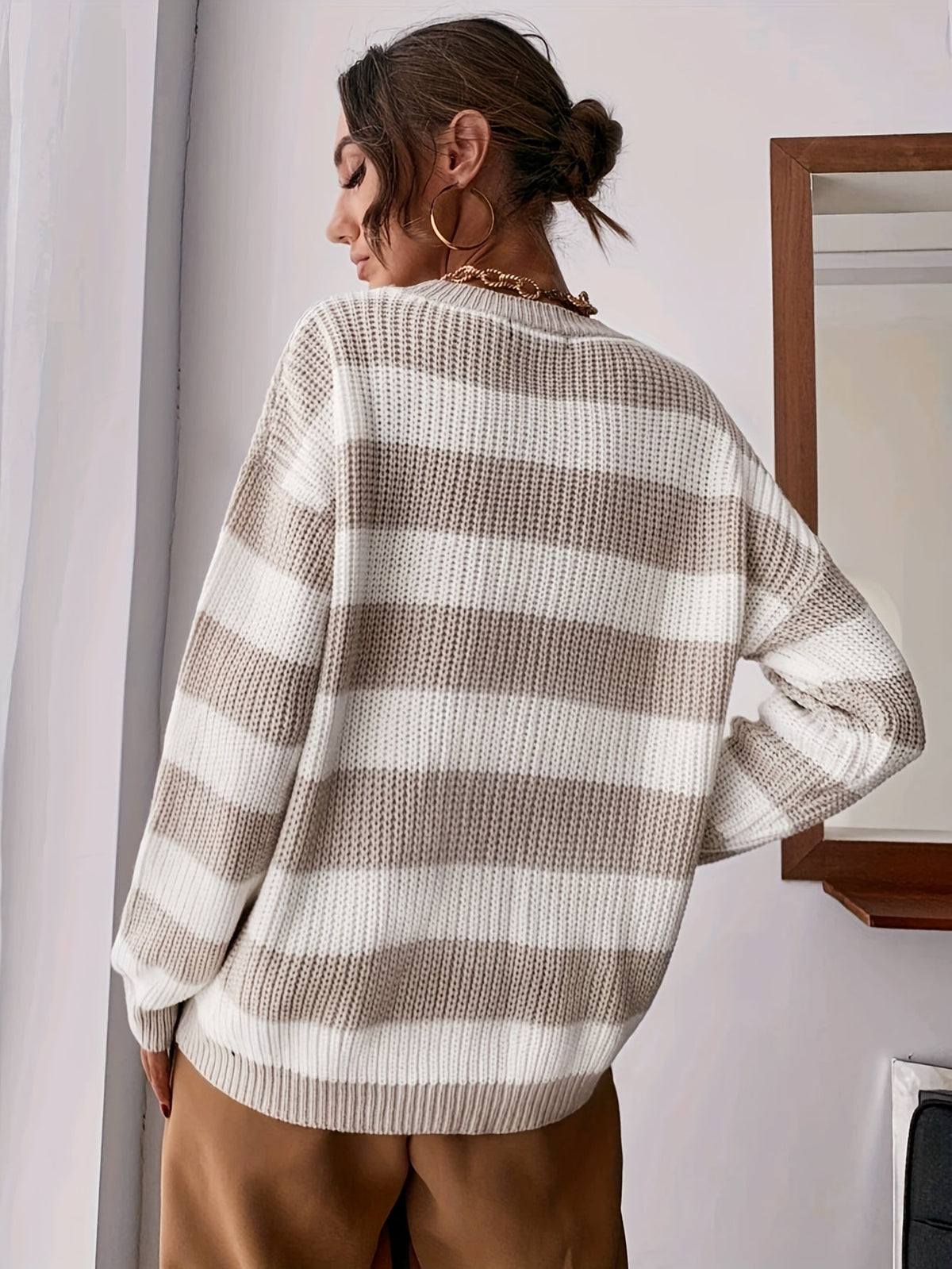 Meredith | Relaxed Striped Sweater Image