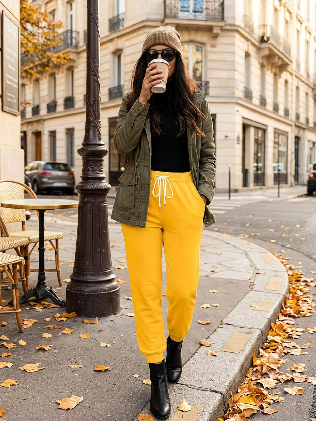 Daphne | Tapered Drawstring Joggers Image