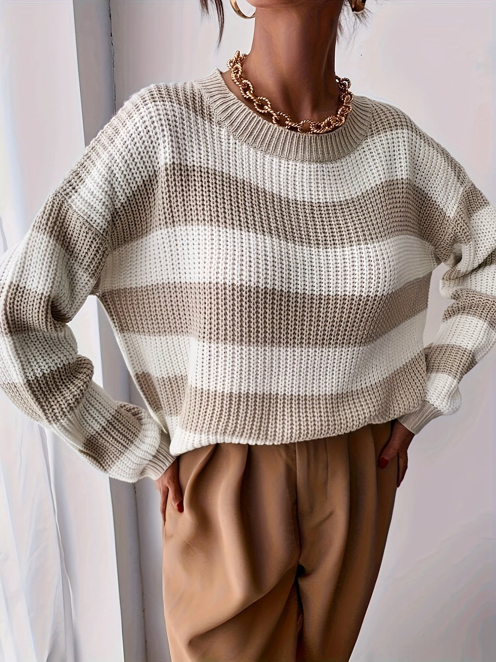 Meredith | Relaxed Striped Sweater