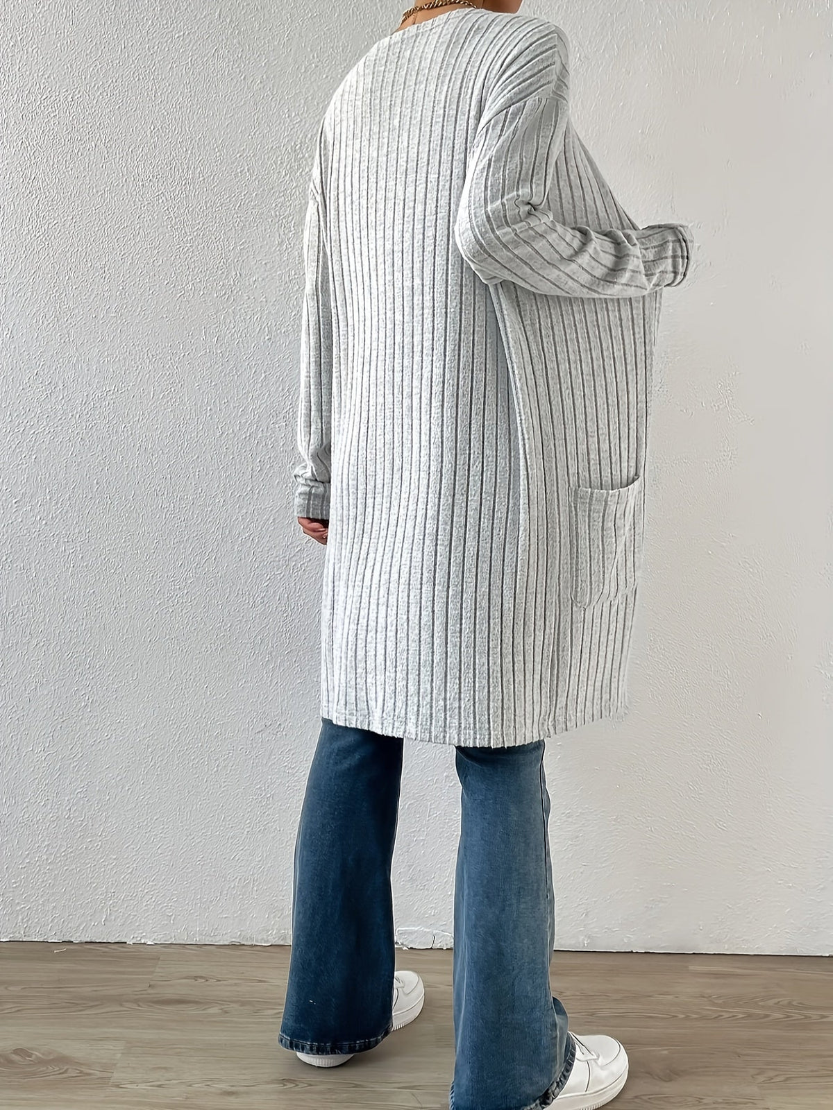 Ophelia | Ribbed Open-Front Cardigan