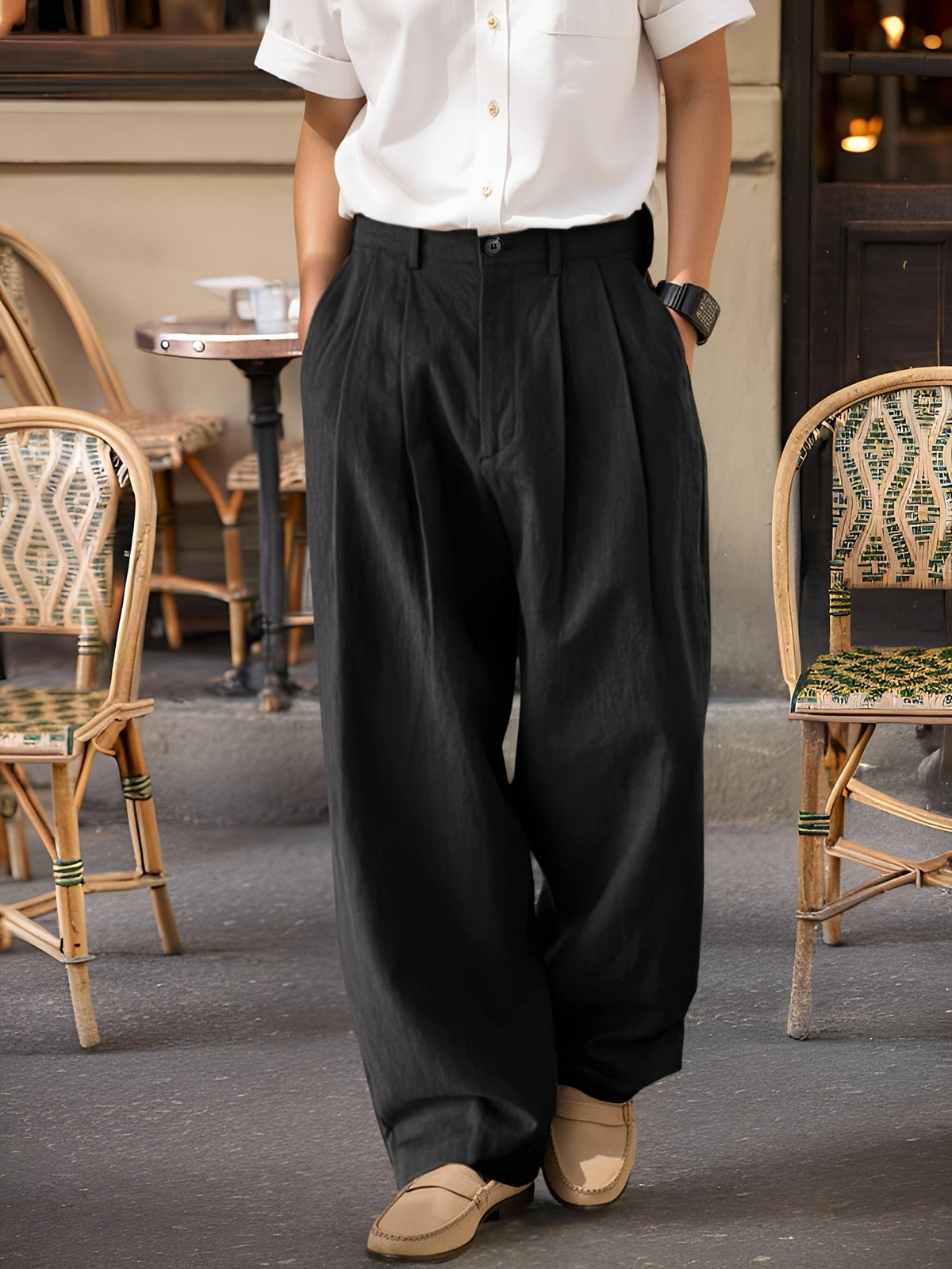 Emmett | Relaxed Tailored Trousers Image