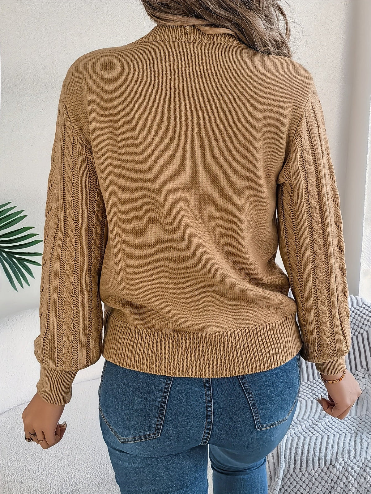 Blythe | Cable-Knit Textured Sweater Image